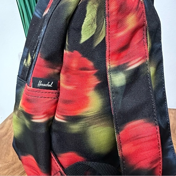 Herschel Supply Co. Mini Nova Backpack Blurry Roses Red/Black Gold Hardware - Picture 3 of 11